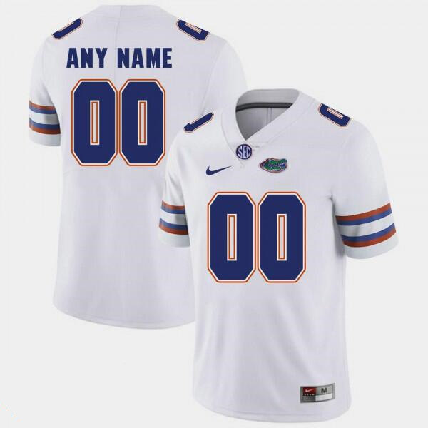 Men's Florida Gators Custom White Stitched Football Jersey Men's Florida Gators Custom White Stitched Football Jersey